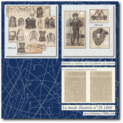 1889 N°29 Sewing patterns...