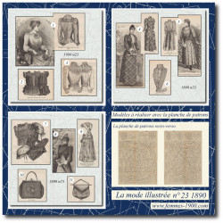 1890 N°23 Sewing patterns...