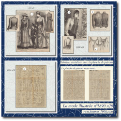 1890 N°29 Sewing patterns...