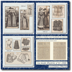 1890 N°31 Sewing patterns...