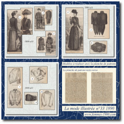 1890 N°33 Sewing patterns...