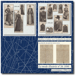 1890 N°36 Sewing patterns...