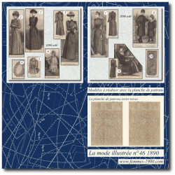 1890 N°46 Sewing patterns...