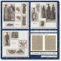 1891 N°23 Sewing patterns...