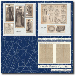 1891 N°27 Sewing patterns...
