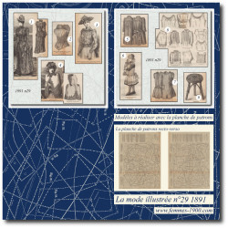 1891 N°29 Sewing patterns...