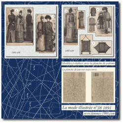 1891 N°38 Sewing patterns...