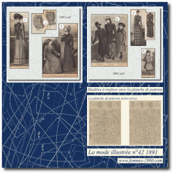 1891 N°42 Sewing patterns...