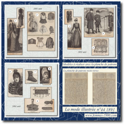 1891 N°44 Sewing patterns...