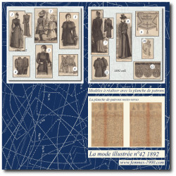 1892 N°42 Sewing patterns...