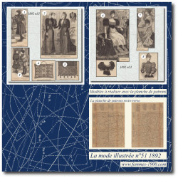 1892 N°51 Sewing patterns...