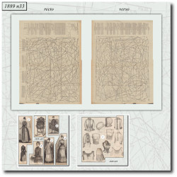 1889 N°33 Sewing patterns...