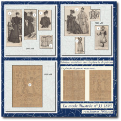 1893 N°33 Sewing patterns...