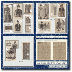 1893 N°44 Sewing patterns...