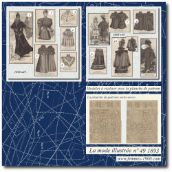1893 N°49 Sewing patterns...