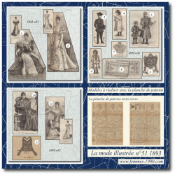 1893 N°51 Sewing patterns...