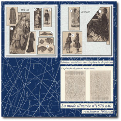 1878 N°40 Sewing patterns...