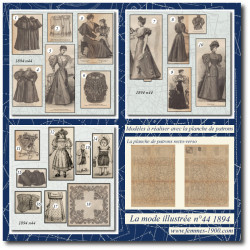 1894 N°44 Sewing patterns...