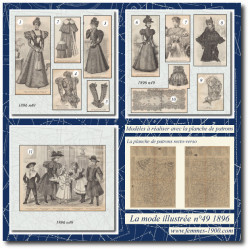 1896 N°49 Sewing patterns...