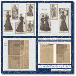 1897 N°33 Sewing patterns...
