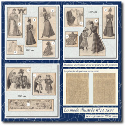 1897 N°44 Sewing patterns...