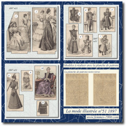 1897 N°51 Sewing patterns...