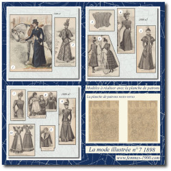 1898 N°7 Patrons A4 La mode...