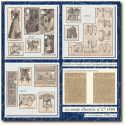 1898 N°27 Sewing patterns...