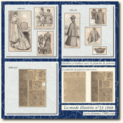 1898 N°33 Sewing patterns...