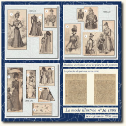1898 N°36 Sewing patterns...