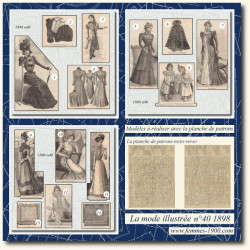 1898 N°40 Sewing patterns...