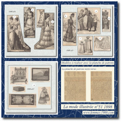 1898 N°51 Sewing patterns...