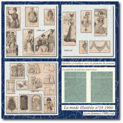 1900 N°18 Sewing patterns...