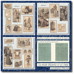 1900 N°23 Sewing patterns...