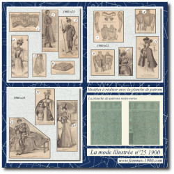 1900 N°25 Sewing patterns...