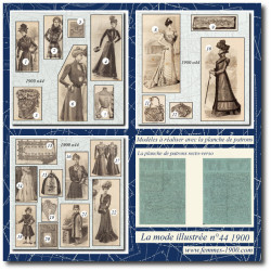 1900 N°44 Sewing patterns...