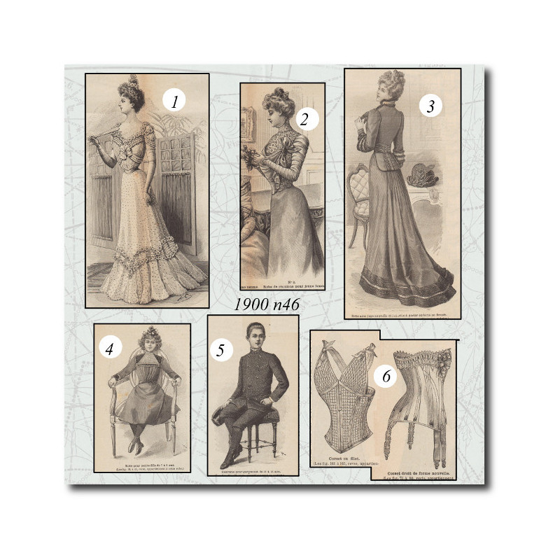 Corset and dress 1900