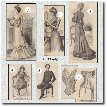 Corset and dress 1900
