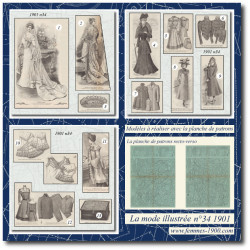 1901 N°34 Sewing patterns...