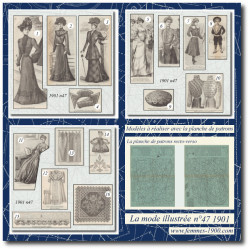 1901 N°47 Sewing patterns...