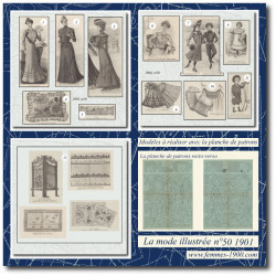1901 N°50 Sewing patterns...