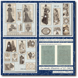 1902 N°32 Sewing patterns...