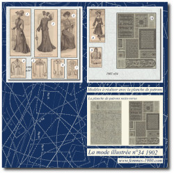 1902 N°34 Sewing patterns...