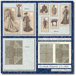 1903 N°3 Patrons A4 La mode...