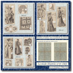 1903 N°25 Sewing patterns...