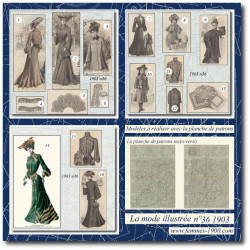 1903 N°36 Sewing patterns...
