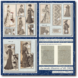 1903 N°40 Sewing patterns...