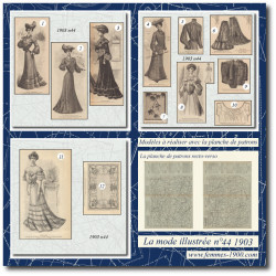 1903 N°44 Sewing patterns...