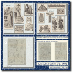 1904 N°47 Sewing patterns...