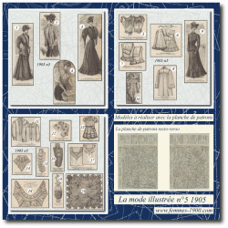 1905 N°5 Sewing patterns A4...